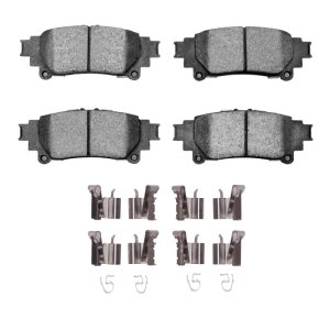 Lexus RX450h Brake Pads - Rear - R1 Concepts - R1 Ceramic Pads & Hardware Kit - `10-`20